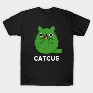 Catcus Cute Cat Cactus Pun T-Shirt